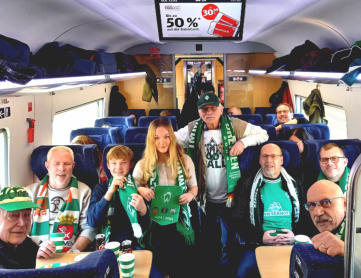 Eigentlich wollten wir die Werder-Mannschaft siegreich unterstützen!